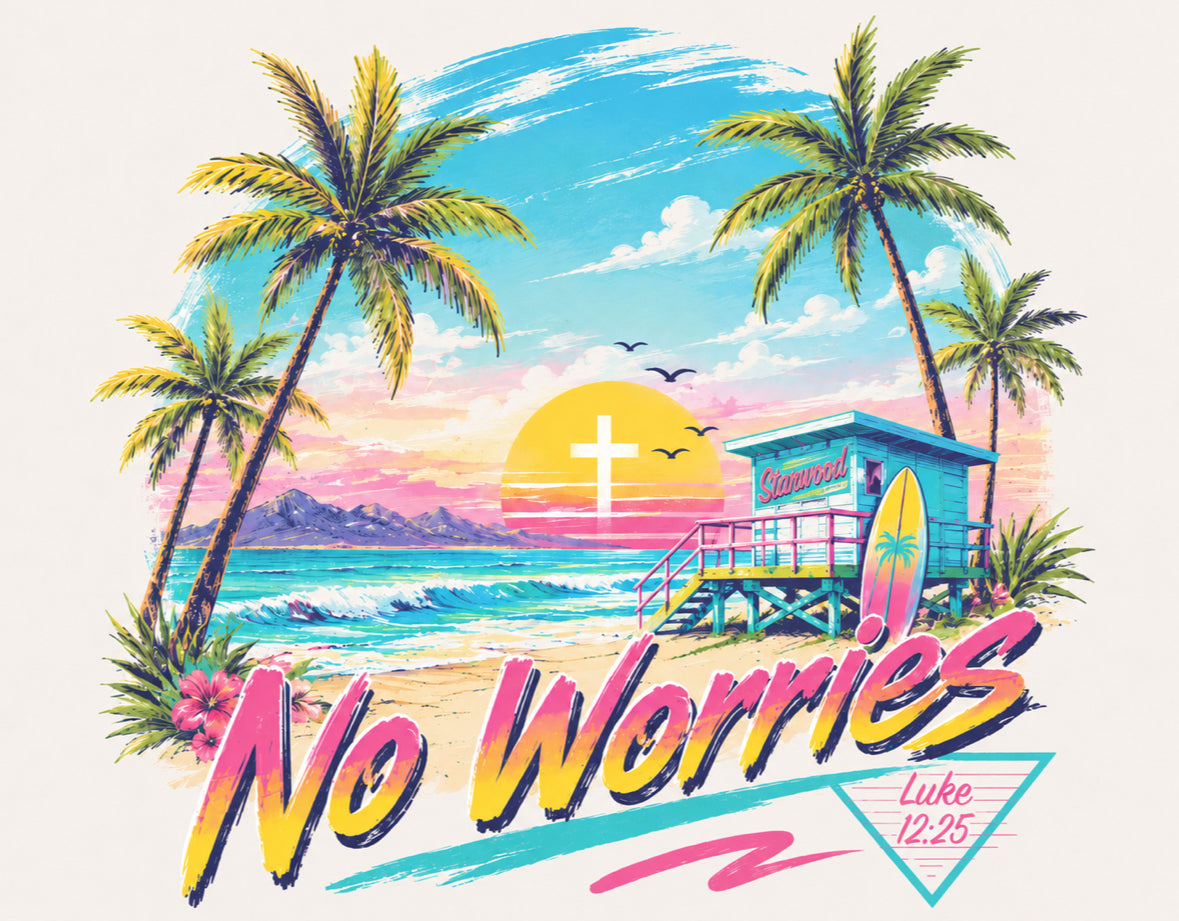 No Worries T-Shirt - Luke 12:25