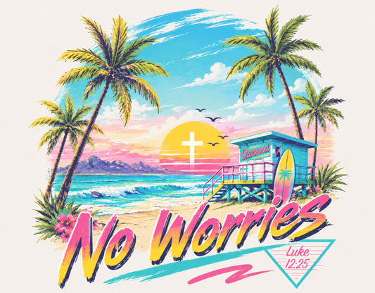 No Worries Tee - Luke 12:25