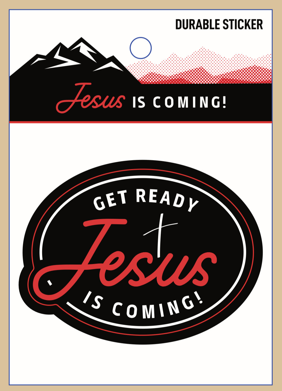Get Ready Jesus is Coming! Stickers (5 pack )